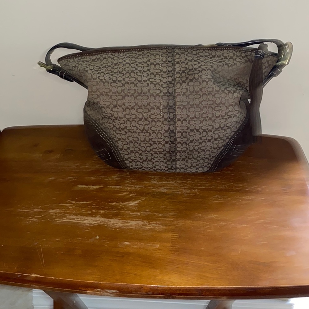 Coach Seude and Fabric Purse